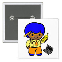 Geek Boy 1 Pinback Button