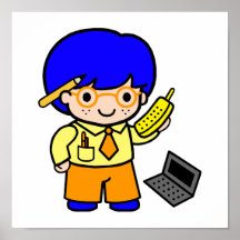 Geek Boy 2 Print
