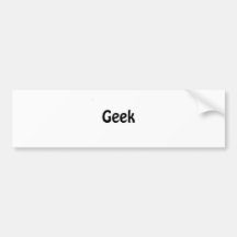 geek bumper sticker