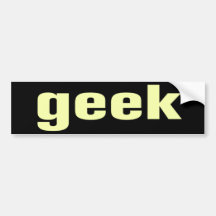 Geek Bumper Sticker