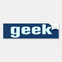 Geek BumperSticker Bumper Stickers