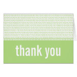 Geek Chic Binary Code Thank You Card, Green
