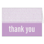 Geek Chic Binary Code Thank You Card, Purple