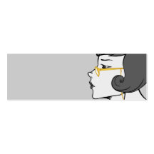 Geek Chic Bookmark Business Card Templates