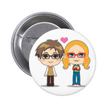 Geek Couple Buttons