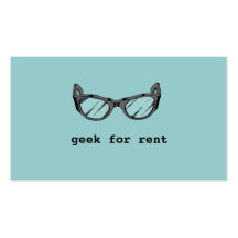 Geek For Rent, Mobile App Developer Business Card