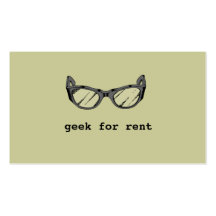 Geek For Rent, Web Developer Business Card
