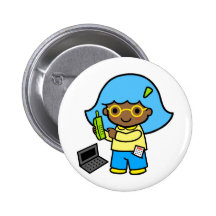 geek girl 1 pin