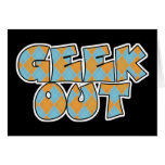 Geek Out Argyle Text Design Card