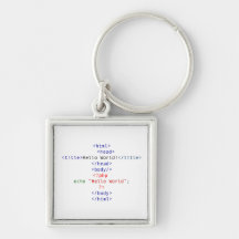Geek php Greeting Key Chain