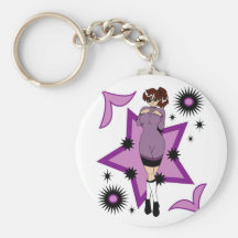 Geek Pin Up Keychains