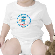 Geek robot Baby Creeper for Nerd baby