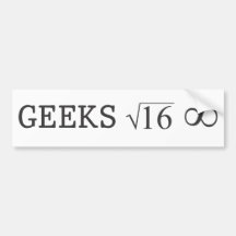 Geeks For Ever Bumper Stickers