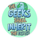 Geeks Inherit Earth stickers