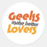 Geeks make better lovers sticker