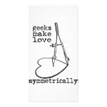 Geeks Make Love Symmetrically Photo Greeting Card
