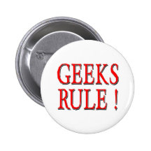 Geeks Rule !  Red Pin