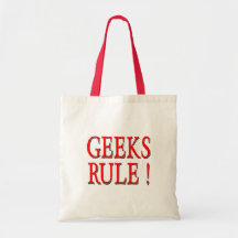 Geeks Rule !  Red Tote Bag