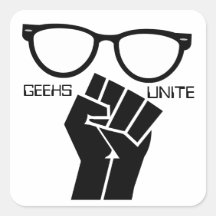 Geeks Unite! Stickers