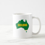 Geelong Green and Gold Map Mug