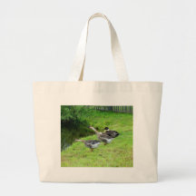 Geese and Duck Tote Bags