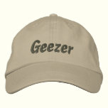 Geezer Embroidered Cap / Hat embroidered hats