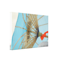geisha stretched canvas print