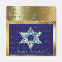 Gem decorated Star of David Magnet