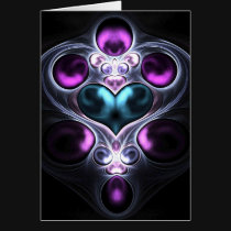 Gem Stone Heart Greeting Card cards