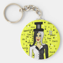 Gemini Chick Keychain