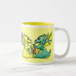 Gemini cute zodiac baby dragon mug