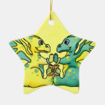 Gemini star ornament cute zodiac baby dragon