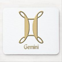 Gemini symbol mouse mats