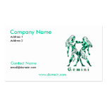 Gemini Zodiac Business Card