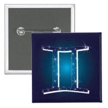 gemini zodiac sign buttons
