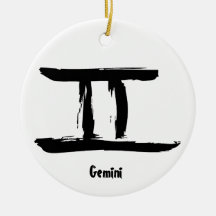 Gemini Zodiac Sign Ornament