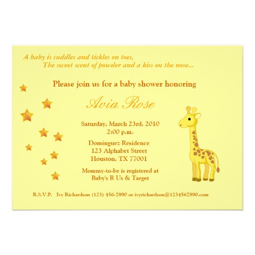 Gender Neutral Baby Shower Invitation