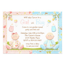 Gender Reveal Party Invitation