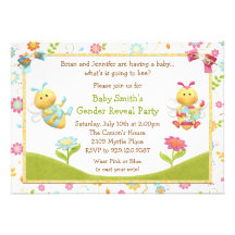 Gender Reveal Party Invitation