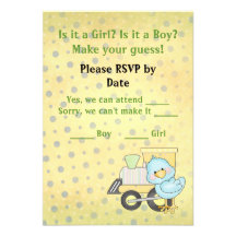 Gender Reveal Party RSVP Announcement