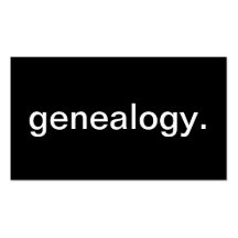 Genealogy Business Card Template