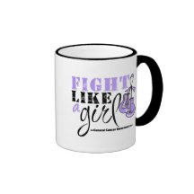 General Cancer Awareness Fight Like a Girl Coffee Mug