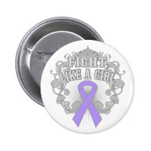 General Cancer Fight Like A Girl Fleurish Pins