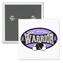 General Cancer One Tough Warrior Button