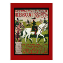 General Dufour Flour le Biscuit 1899 Custom Invites