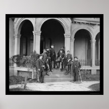 General Edwin Sumner & Staff in Warrenton, VA 1862 Poster