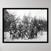 General Gamble and Staff at Camp Stoneman 1865 Posters