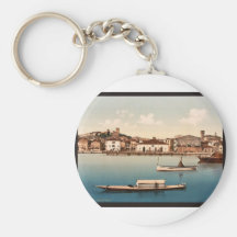 General view, Desenzano, Garda, Lake of, Italy vin Key Chain