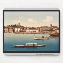 General view, Desenzano, Garda, Lake of, Italy vin Mousemats