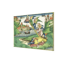 Genesis 28 10 Jacob's Ladder, from the 'Nuremberg canvas prints